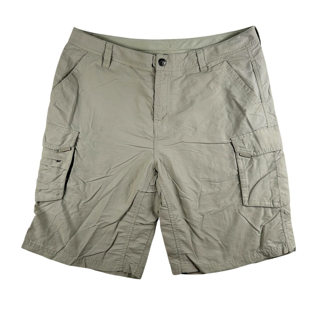 REI Shorts Womens 12 Khaki Cargo Nylon Hiking Trail Quick Dry Lightweight Travel